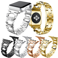 Watch Band for Apple Watch Series 6 / SE / 5/4 44mm / Apple Watch Series 6 / SE / 5/4 40mm / Apple Watch Series 3/2/1 38mm Apple Sport Band Stainless Steel Wrist Strap miniinthebox