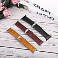Watch Band for Apple Watch Series 6 SE 5 4 3 2 1 Apple Business Band Quilted PU Leather Wrist Strap