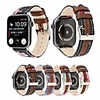 Watch Band for Apple Watch Series 6 SE 5 4 3 2 1 Apple Classic Buckle Quilted PU Leather / Canvas Wrist Strap