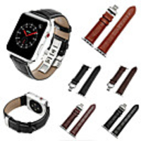 Watch Band for Apple Watch Series 6 SE 5 4 3 2 1 Apple Sport Band Genuine Leather Wrist Strap