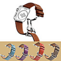 Watch Band for Apple Watch Series 6 SE 5 4 3 2 1 Apple Sport Band Genuine Leather Wrist Strap