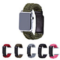 Watch Band for Apple Watch Series 6 SE 5 4 3 2 1 Apple Sport Band Nylon / Genuine Leather Wrist Strap
