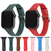 Watch Band for Apple Watch Series 6 SE 5 4 3 2 1 Apple Sport Band Quilted PU Leather / Silicone Wrist Strap