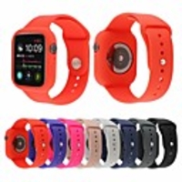 Watch Band for Apple Watch Series 6 SE 5 4 3 2 1 Apple Sport Band Silicone Wrist Strap