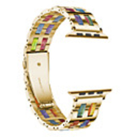 Watch Band for Apple Watch Series 6/SE/5/4/3/2/1 Apple Business Band Stainless Steel / Resin Wrist Strap