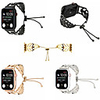 Watch Band for Apple Watch Series 6/SE/5/4/3/2/1 Apple Jewelry Design Stainless Steel Wrist Strap