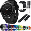 Watch Band for Approach S60 / Fenix 5 / Fenix 5 Plus Garmin Sport Band / DIY Tools Silicone Wrist Strap