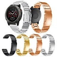 Watch Band for Fenix 3 / Garmin D2 Bravo / Garmin Descent Mk1 Garmin Modern Buckle Stainless Steel Wrist Strap