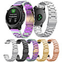 Watch Band for Fenix 5 / Fenix 5 Plus / Forerunner 935 Garmin Butterfly Buckle Stainless Steel Wrist Strap