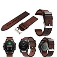 Watch Band for Fenix 5s / Fenix 5S Plus / Fenix6s Garmin Classic Buckle Genuine Leather Wrist Strap