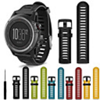 Watch Band for Fenix 5x / Fenix 3 HR / Fenix 3 Garmin Classic Buckle Silicone Wrist Strap