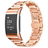 Watch Band for Fitbit Charge 2 Fitbit Butterfly Buckle Stainless Steel Wrist Strap