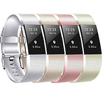 Watch Band for Fitbit Charge 2 Fitbit Classic Buckle Silicone Wrist Strap miniinthebox