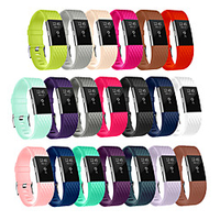 Watch Band for Fitbit Charge 2 Fitbit Modern Buckle Silicone Wrist Strap miniinthebox