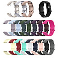 Watch Band for Fitbit Charge 3 / Fitbit Charge 4 Fitbit Sport Band / Classic Buckle Silicone Wrist Strap