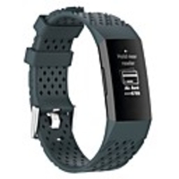 Watch Band for Fitbit Charge 3 / Fitbit Charge 4 Fitbit Sport Band / Modern Buckle Silicone Wrist Strap