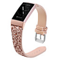 Watch Band for Fitbit Charge 3 Fitbit Jewelry Design Genuine Leather Wrist Strap