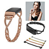 Watch Band for Fitbit Charge 3 Fitbit Sport Band / Jewelry Design Stainless Steel Wrist Strap