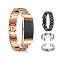 Watch Band for Fitbit Charge 3 Fitbit Sport Band Stainless Steel Wrist Strap