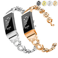 Watch Band for Fitbit Charge 4 Fitbit Jewelry Design Stainless Steel Wrist Strap