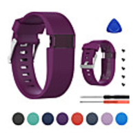 Watch Band for Fitbit Charge HR Fitbit Classic Buckle Silicone Wrist Strap