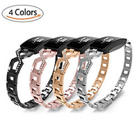 Watch Band for Fitbit Inspire HR / Fitbit Inspire Fitbit Jewelry Design Stainless Steel Wrist Strap