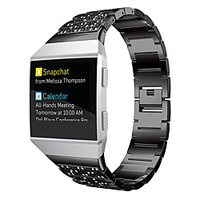 Watch Band for Fitbit ionic Fitbit Sport Band / Classic Buckle / Jewelry Design Stainless Steel Wrist Strap