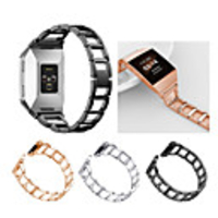 Watch Band for Fitbit ionic Fitbit Sport Band / Jewelry Design Stainless Steel Wrist Strap
