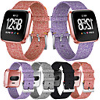 Watch Band for Fitbit Versa / Fitbi Versa Lite / fitbit versa 2 Fitbit Classic Buckle Canvas Wrist Strap