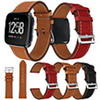 Watch Band for Fitbit Versa / Fitbi Versa Lite / fitbit versa 2 Fitbit Sport Band Genuine Leather Wrist Strap