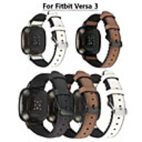 Watch Band for Fitbit Versa / Fitbi Versa Lite / fitbit versa 2 Fitbit Sport Band Quilted PU Leather / Silicone Wrist Strap