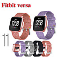 Watch Band for Fitbit Versa / Fitbi Versa Lite / Fitbit Versa2 Fitbit Sport Band / Classic Buckle Nylon Wrist Strap
