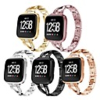 Watch Band for Fitbit Versa / Fitbit Versa 2 Fitbit Jewelry Design Stainless Steel Wrist Strap
