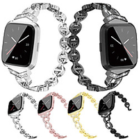 Watch Band for Fitbit Versa / Fitbit Versa 2 Fitbit Jewelry Design Stainless Steel Wrist Strap miniinthebox