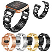 Watch Band for Fitbit Versa / Fitbit Versa Lite / Fitbit Versa2 Fitbit Jewelry Design Stainless Steel Wrist Strap