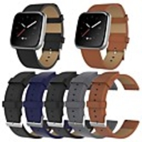 Watch Band for Fitbit Versa / Fitbit Versa Lite Fitbit Classic Buckle Leather Wrist Strap