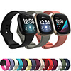Watch Band for Fitbit Versa 3 Fitbit Sport Band Stainless Steel / Silicone Wrist Strap for Fitbit Versa 3 / Fitbit Sense