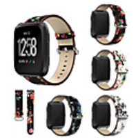 Watch Band for Fitbit Versa Fitbit Classic Buckle Genuine Leather Wrist Strap