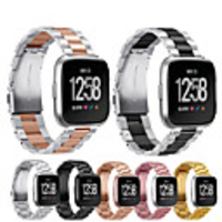 Watch Band for Fitbit Versa Fitbit Classic Buckle Stainless Steel Wrist Strap