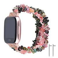 Watch Band for Fitbit Versa Fitbit Jewelry Design Elastic Beaded Wrist Strap