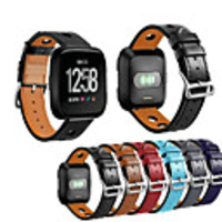 Watch Band for Fitbit Versa Fitbit Leather Loop Genuine Leather Wrist Strap