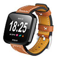 Watch Band for Fitbit Versa Fitbit Leather Loop Quilted PU Leather Wrist Strap