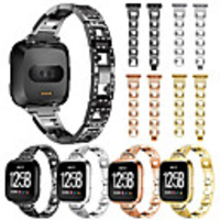 Watch Band for Fitbit Versa Fitbit Sport Band Stainless Steel Wrist Strap