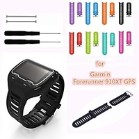 Watch Band for Forerunner 910XT Garmin Classic Buckle Silicone Wrist Strap