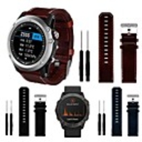 Watch Band for Garmin D2 Bravo / Garmin D2 Charlie / Garmin D2 Delta PX Garmin Leather Loop Genuine Leather Wrist Strap