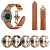 Watch Band For Garmin Vivomove HR Rose Gold Butterfly Buckle Genuine Leather Strap Bracelet Belt