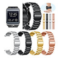 Watch Band for Gear 2 R380 / Gear 2 Neo R381 / Gear Live Samsung Galaxy Sport Band / Classic Buckle Metal / Stainless Steel Wrist Strap