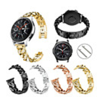 Watch Band for Gear S3 Frontier / Gear S3 Classic / Samsung Galaxy Watch 46 Samsung Galaxy Sport Band Stainless Steel Wrist Strap
