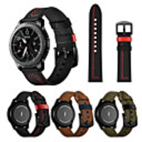 Watch Band for Gear Sport / Gear S3 Frontier / Gear S3 Classic LTE Samsung Galaxy Leather Loop Genuine Leather Wrist Strap