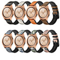 Watch Band for Gear Sport / Gear S3 Frontier / Gear S3 Classic LTE Samsung Galaxy Leather Loop Silicone / Genuine Leather Wrist Strap